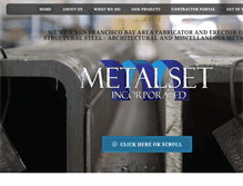 Tablet Screenshot of metalsetinc.com